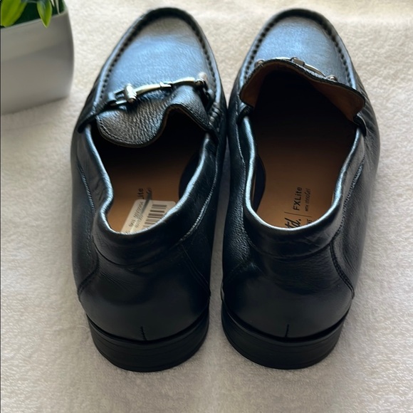 Flag Ltd Black Leather Slip-On Loafers with Horsebit Detail - Picture 4 of 13